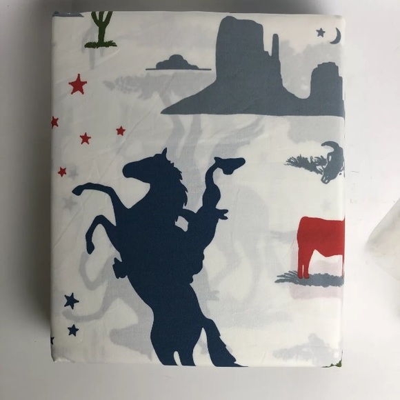 Pottery Barn Kids Twin Cowboy western Sheet set - Picture 2 of 8